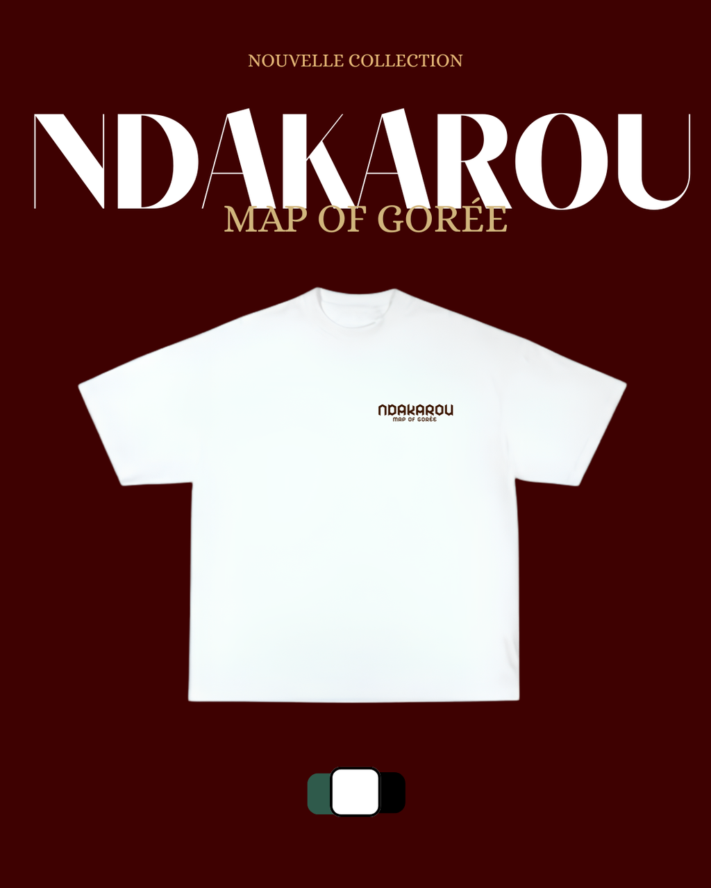 T-shirt Map of Gorée
