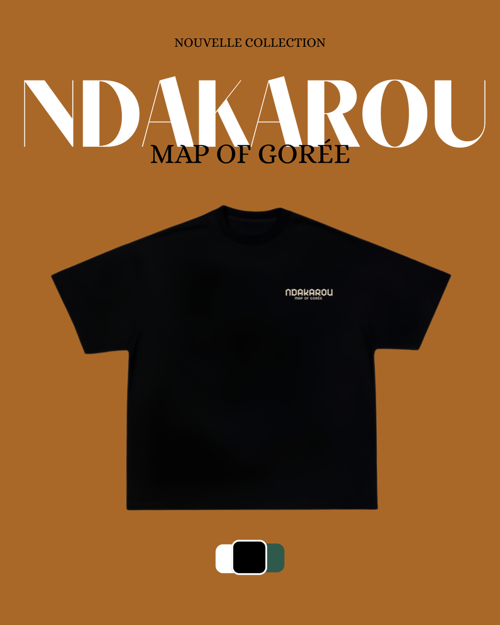T-shirt Map of Gorée
